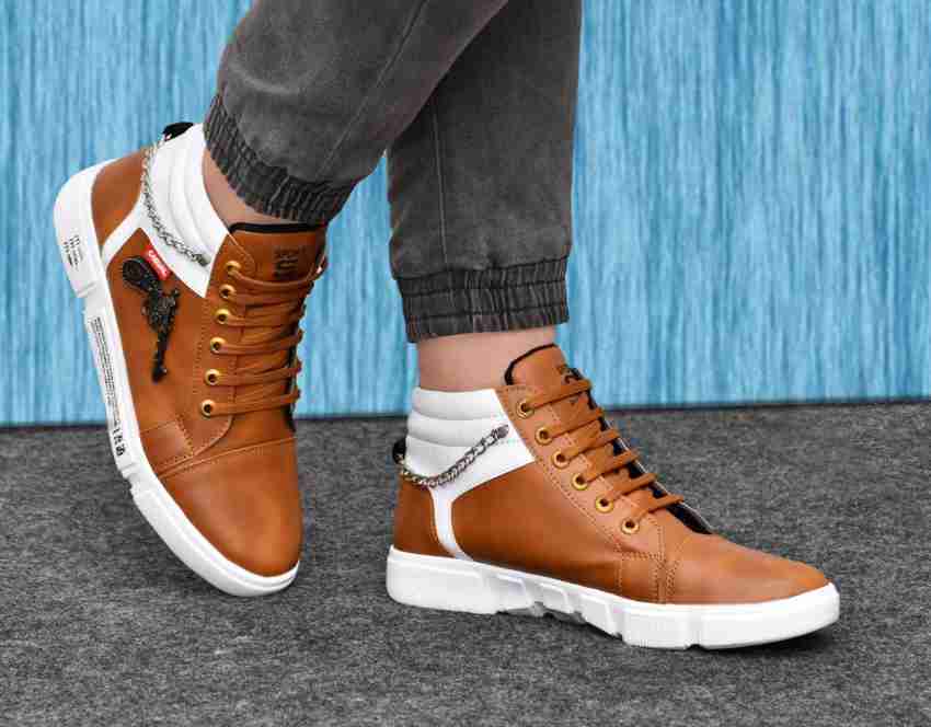 BROOMI GUN/CHAIN High Tops For Men - Buy BROOMI GUN/CHAIN High Tops For Men  Online at Best Price - Shop Online for Footwears in India