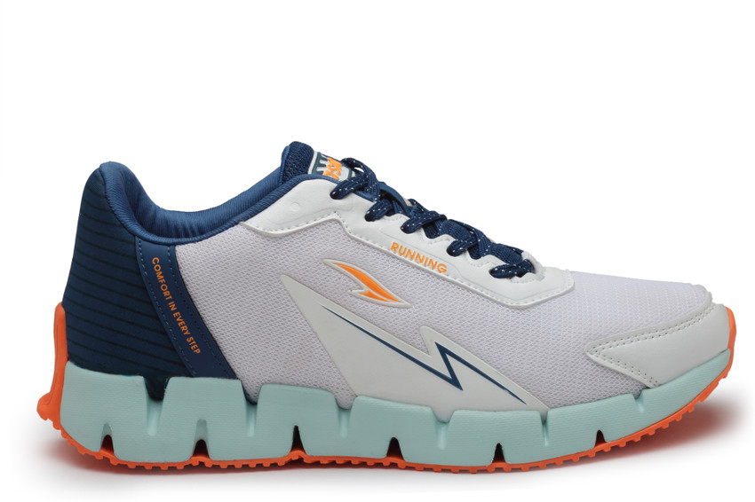asian Zigzag 01 White Gym Sports Walking Stylish Running Shoes For