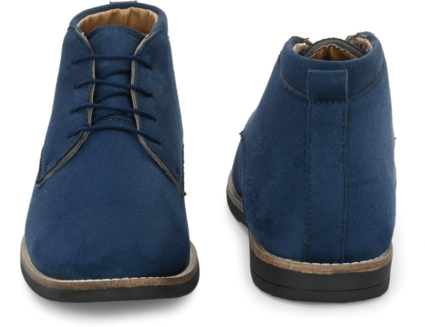 Mens blue suede hot sale chukka boots