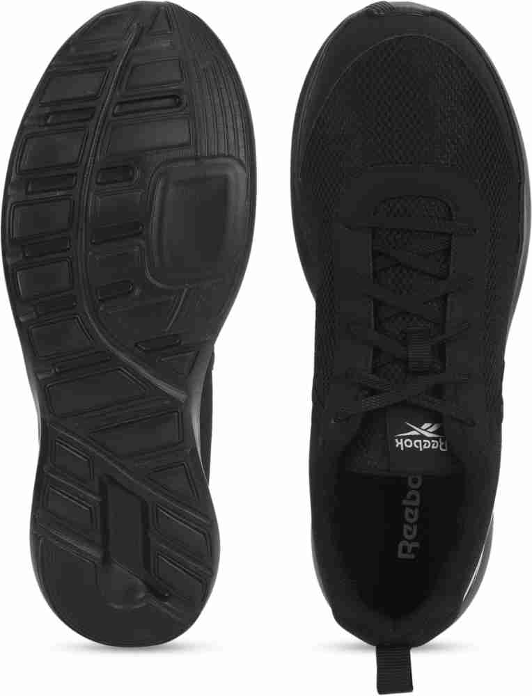 Black reebok running store shoes