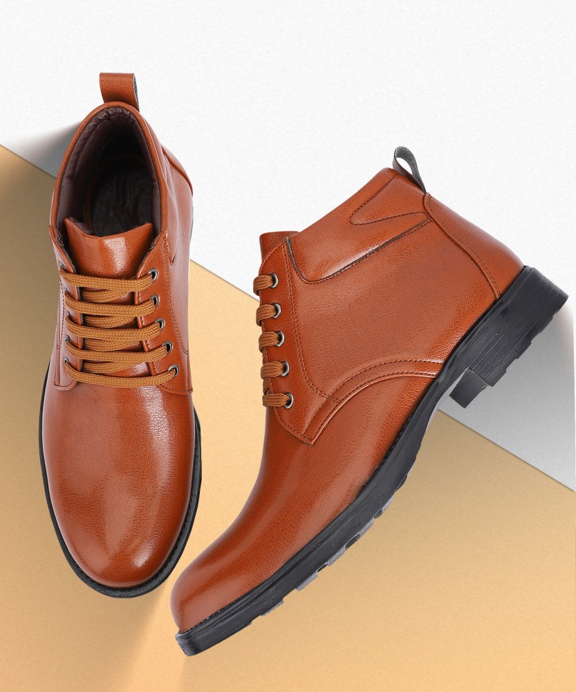 Ankle length leather outlet boots