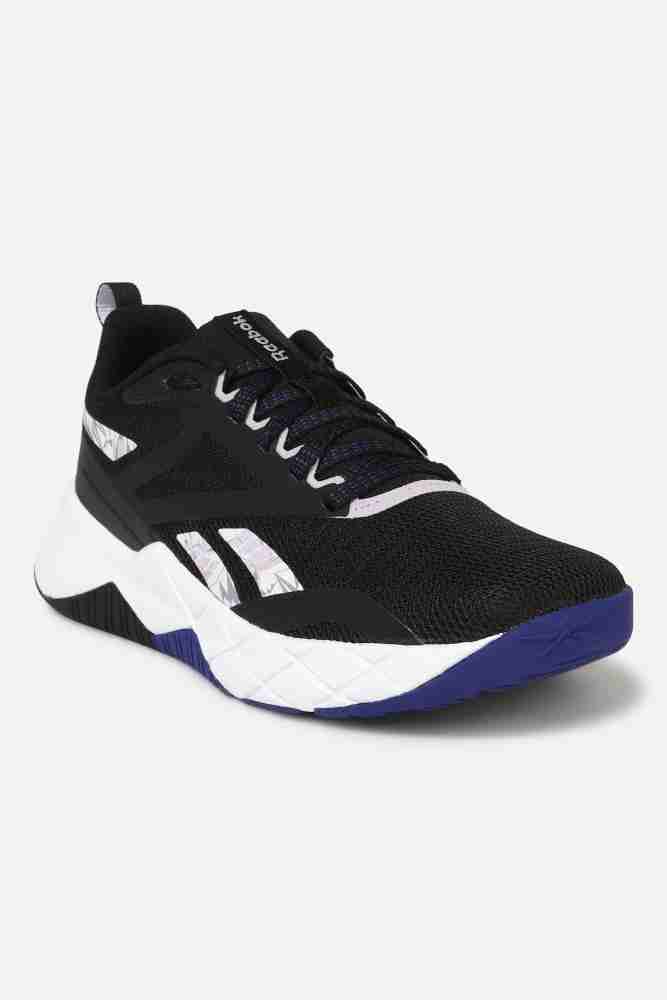 Women's black reebok tennis on sale shoes