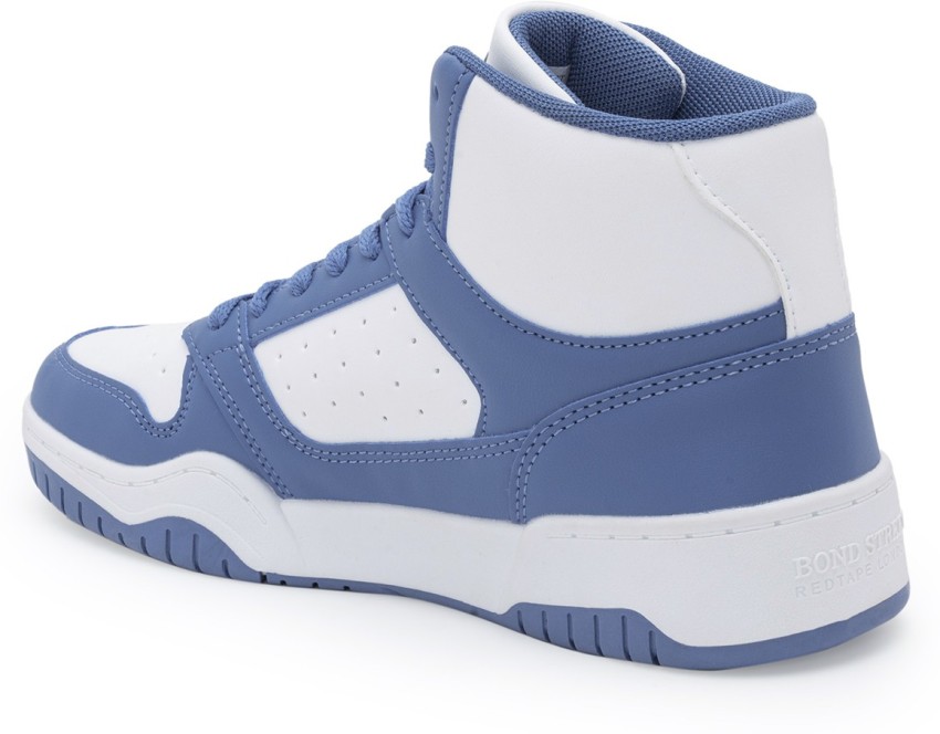 Blue high top outlet sneakers