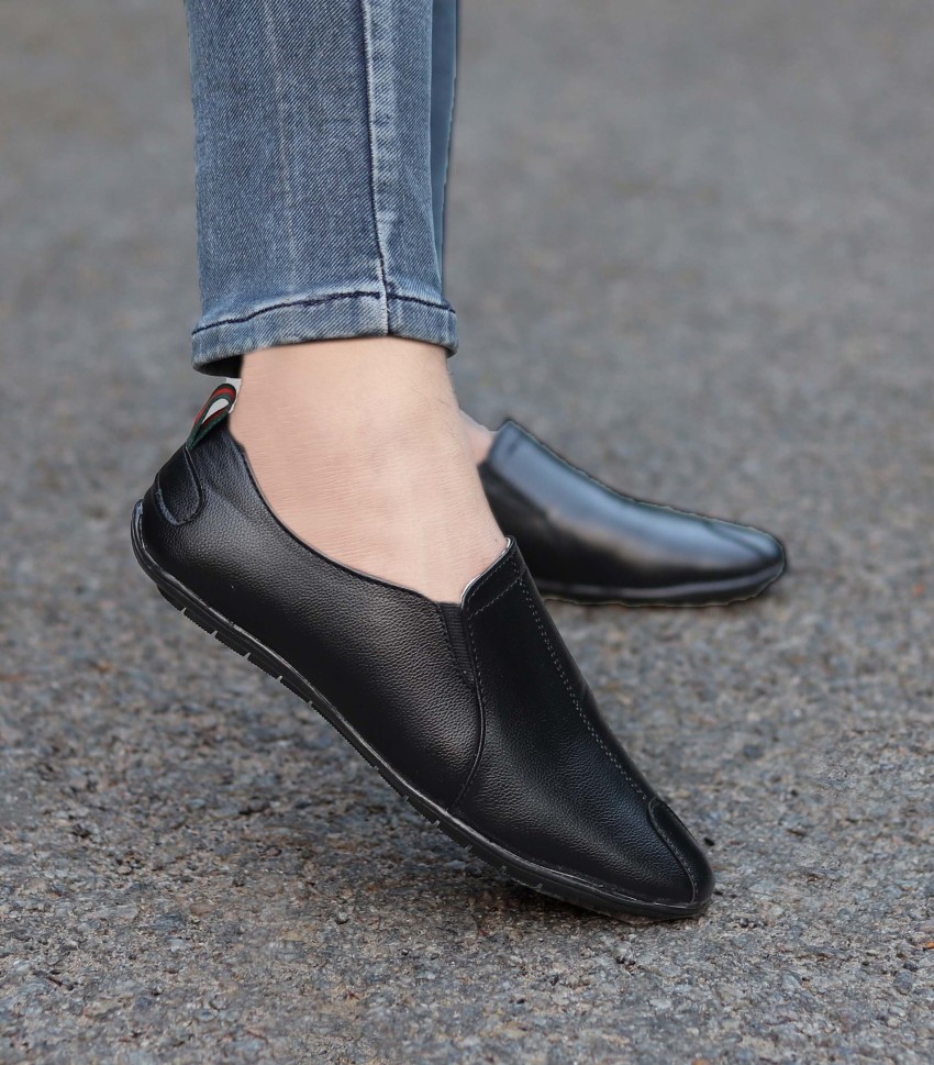 Synthetic deals leather loafers