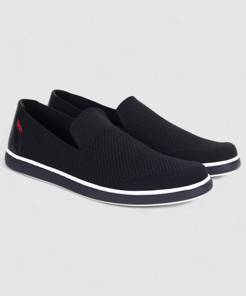 Mens black slip on sneakers online