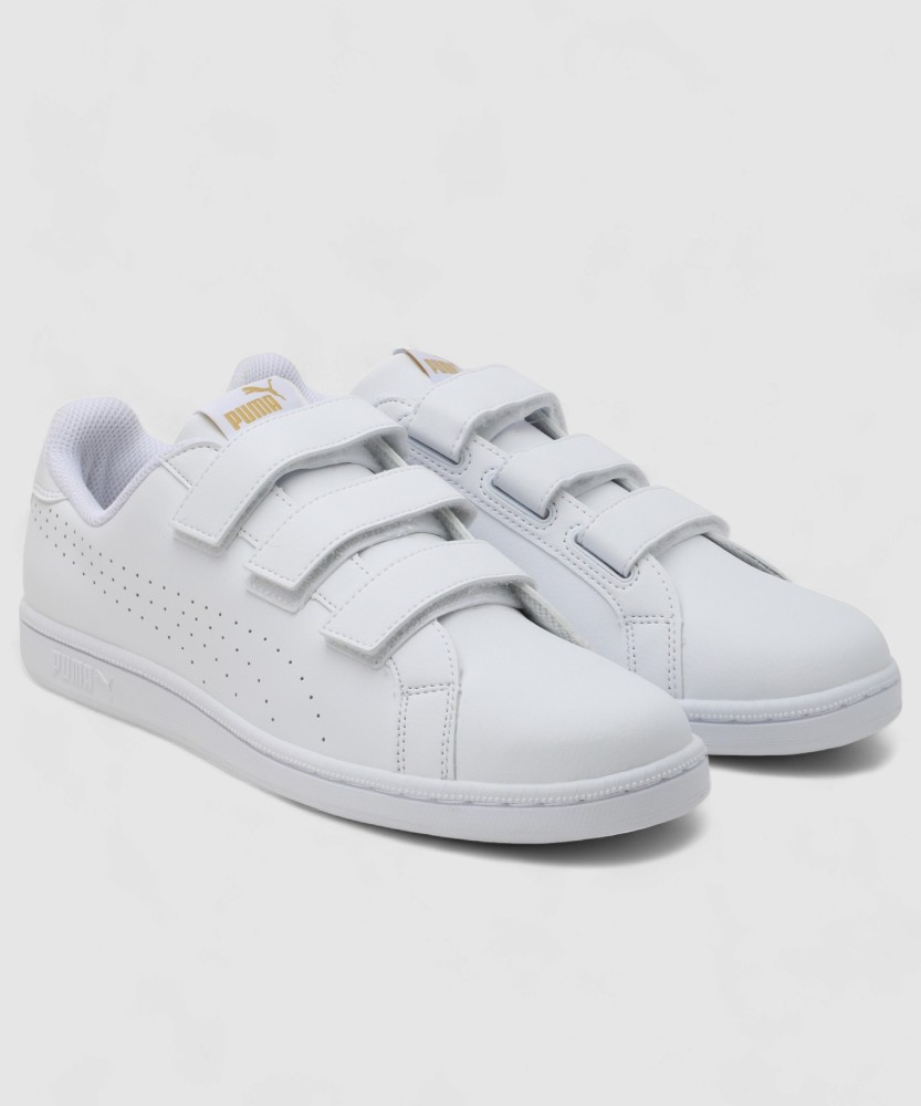 Puma Smash Velcro Sneakers For Men White 11