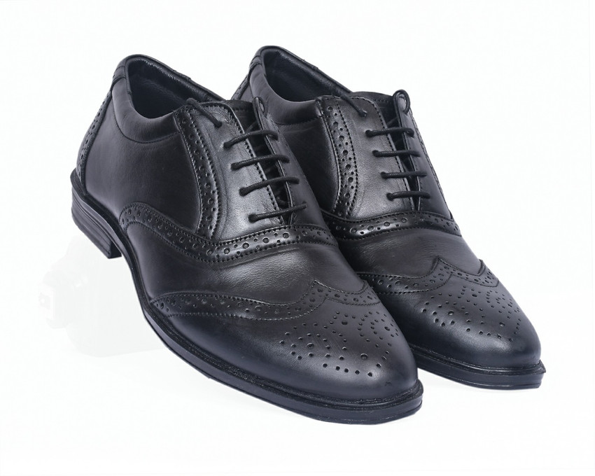 Terex Formal Black Shoes for Men with PU Sole Leather Brogues For Men Buy Terex Formal Black Shoes for Men with PU Sole Leather Brogues For Men Online at Best Price