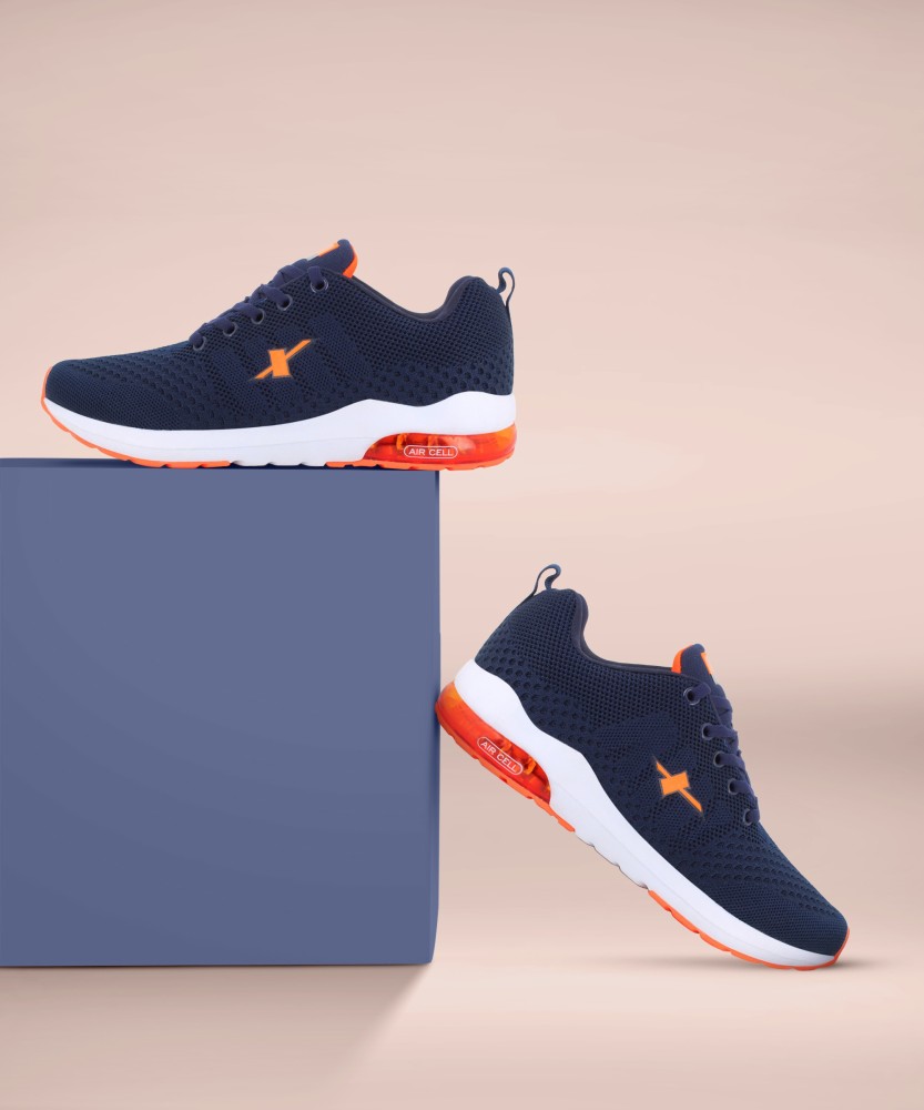 Orange and navy blue cheap nike shoes