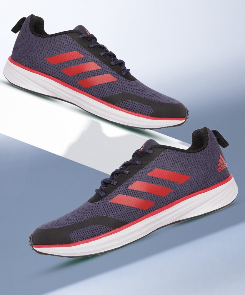 Adidas blue and red cheap trainers