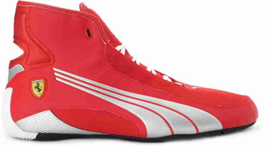 PUMA Alekto Mid SF Motorsport Sneakers For Men Buy Rosso Corsa Puma Silver Color PUMA Alekto Mid SF Motorsport Sneakers For Men Online at Best Price Shop Online for Footwears