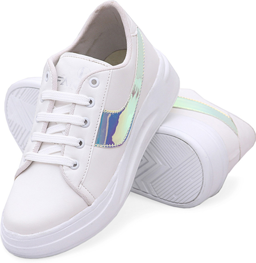Plateau sneakers wit cheap