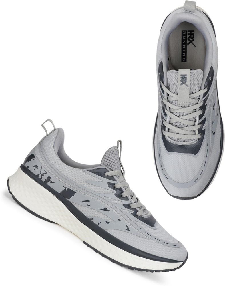 Hrx men store grey running shoes