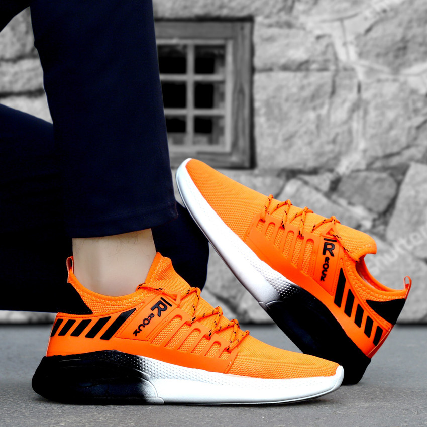 Orange and blue gym shoes online
