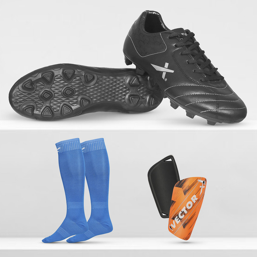 VECTOR X Combo Dynamic 2.0 With Socks Shin guard Football Shoes For Men Buy VECTOR X Combo Dynamic 2.0 With Socks Shin guard Football Shoes For Men Online at