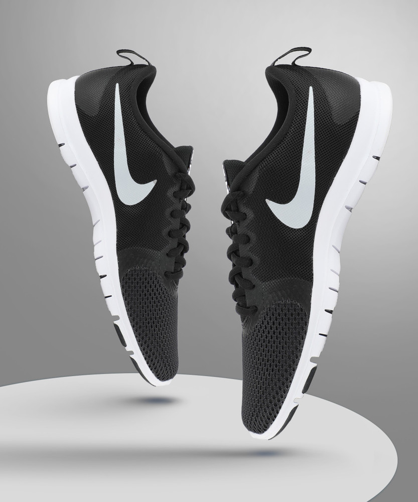 nike training flex essential trainers in black