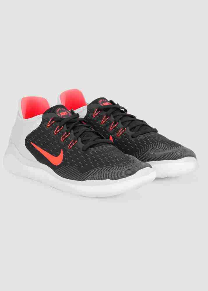 NIKE FREE RN 2018 Running Shoes For Men Buy BLACK TOTAL CRIMSON VAST GREY WHITE Color NIKE FREE RN 2018 Running Shoes For Men Online at Best Price Shop Online for Footwears in