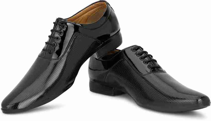 King walker Patent Formal Shoes Lace Up For Men