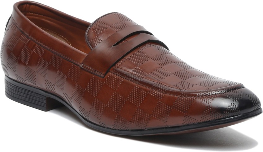 MUTAQINOTI Brown Luxury Leather Shoe Style for Men's Loafers For Men - Buy  MUTAQINOTI Brown Luxury Leather Shoe Style for Men's Loafers For Men Online  at Best Price - Shop Online for