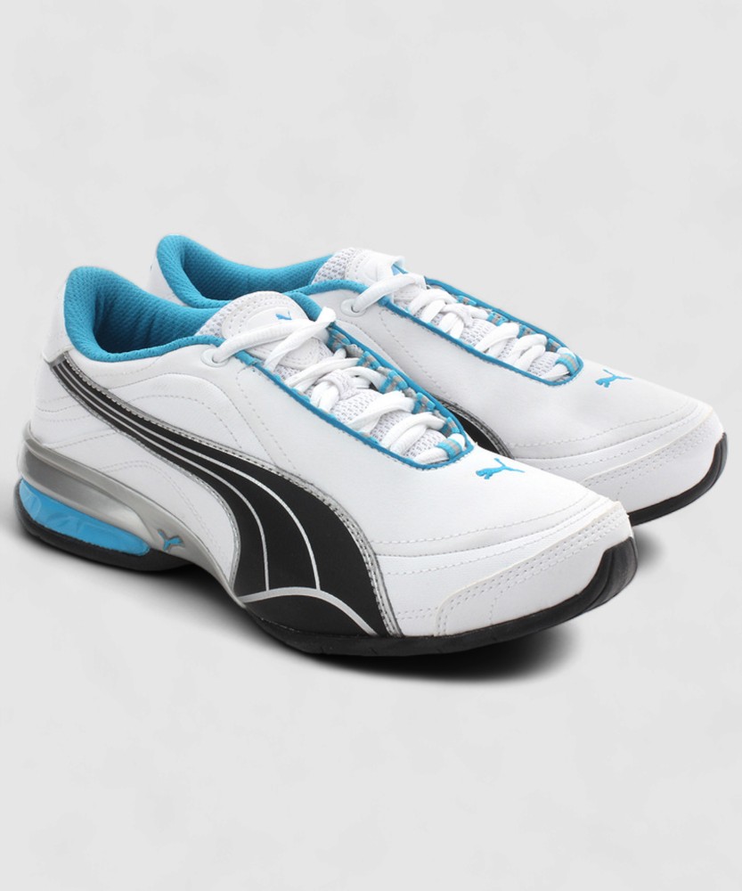 PUMA Tazon 4 Wn S Running Shoes For Women Buy White Black Fluo Blue Color PUMA Tazon 4 Wn S Running Shoes For Women Online at Best Price Shop Online for Footwears