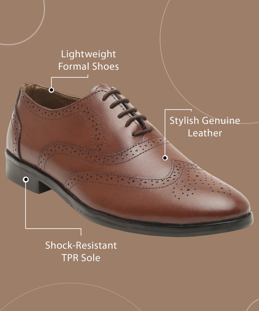 Buy LOUIS STITCH Men's Brunette Brown Wingtip Brogue Style Comfortable  Formal Lace Up Shoes for Men (Size-11 UK) (RGBGBB) at