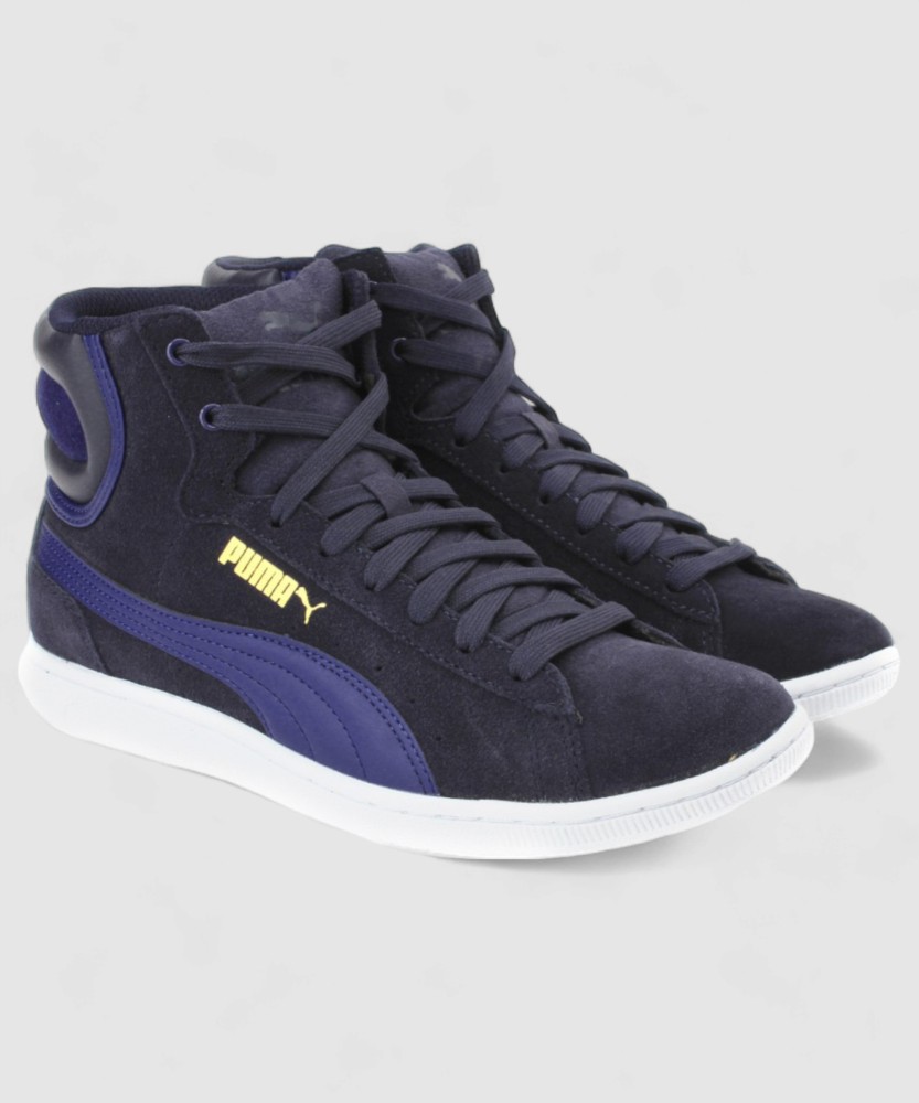 PUMA Puma Vikky Mid Sneakers For Women Buy Peacoat Mazarine Blue Color PUMA Puma Vikky Mid Sneakers For Women Online at Best Price Shop Online for Footwears in India Flipkart