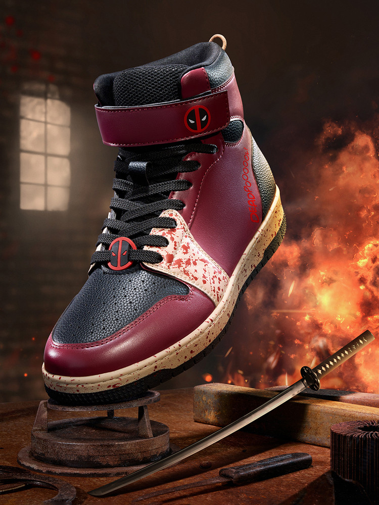 deadpool high top sneaker