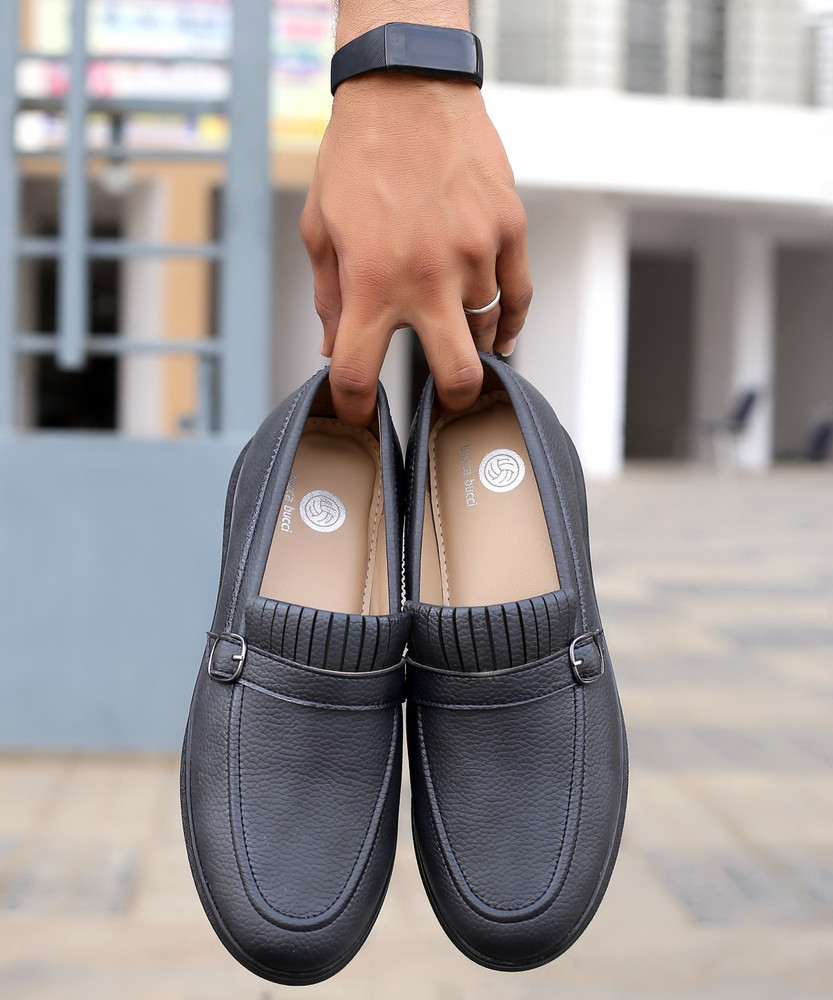 bacca bucci ROME Slip on Loafers Moccasins Driving Shoes Rubber