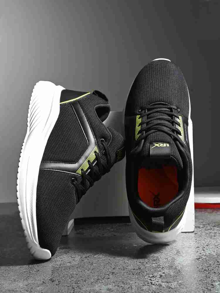 Hrx by hrithik deals roshan black running shoes