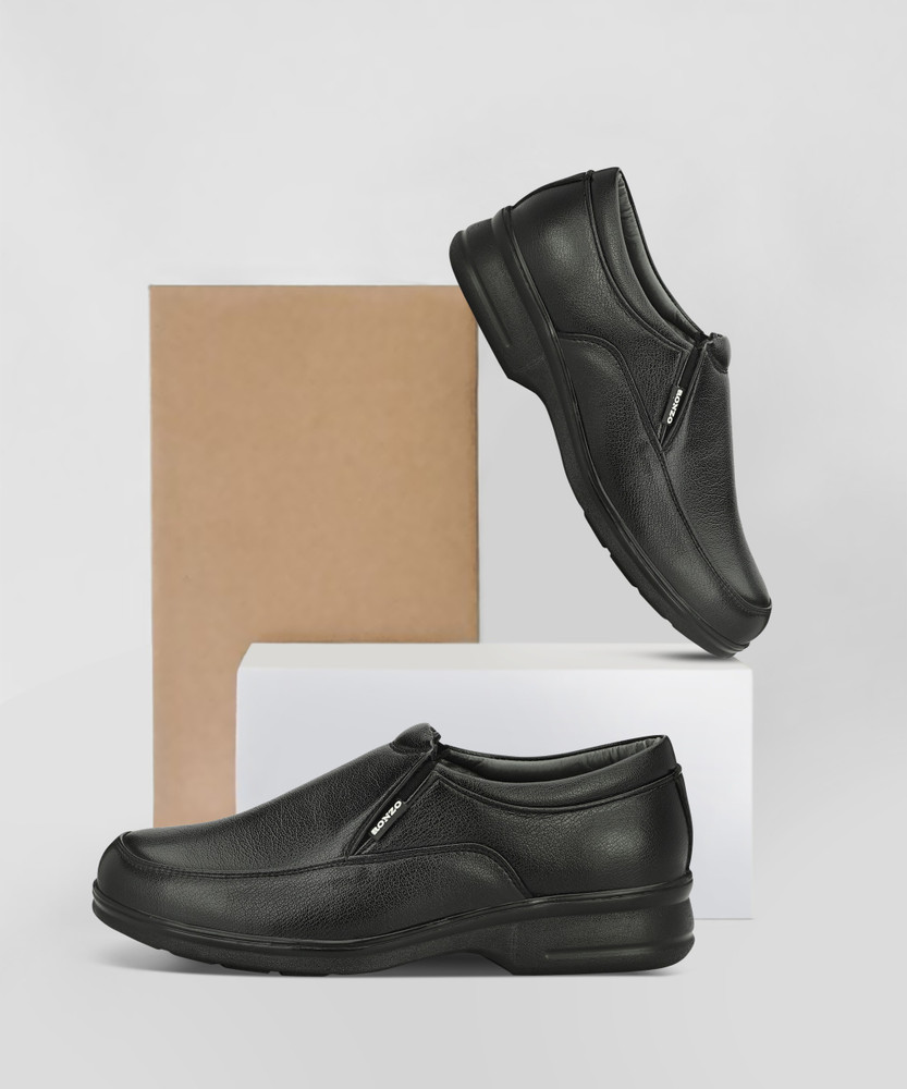 RONZO CLARKS Genuine Leather Party Office Wear Formal Shoe Slip On For Men