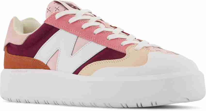 NEW BALANCE: sneakers in mesh leather and suede - Pink