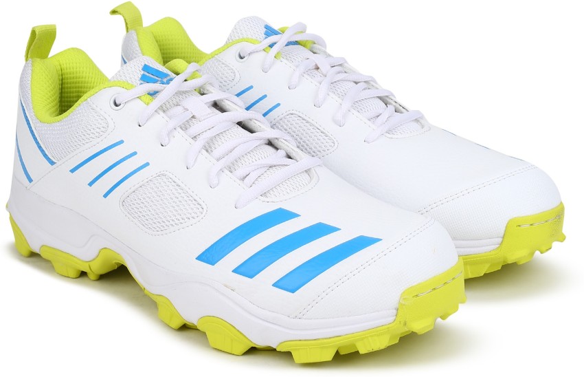 Adidas Mens Crihase Stud Cricket Shoes FTW White Pul Blue Aciyel