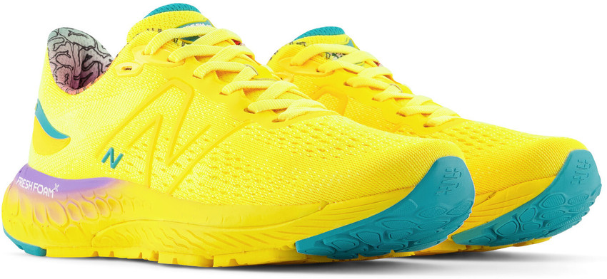 New balance yellow running sales shoes