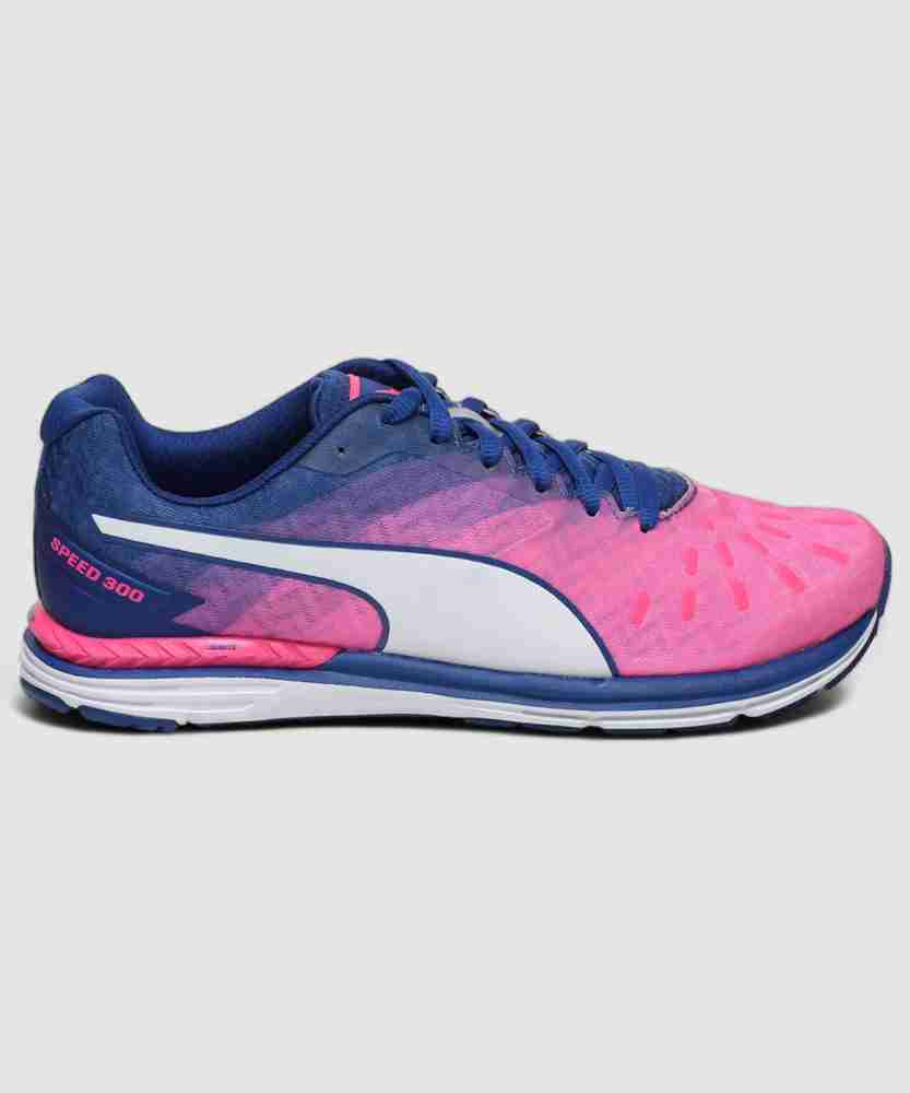 PUMA Speed 300 IGNITE Wn Running Shoes For Women Buy KNOCKOUT PINK TRUE BLUE Puma White Color PUMA Speed 300 IGNITE Wn Running Shoes For Women Online at Best Price Shop Online