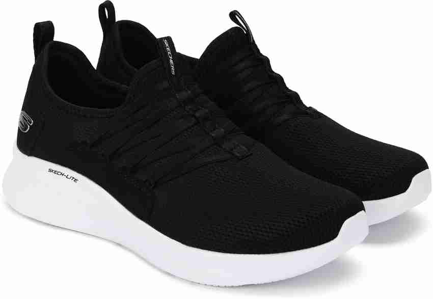 Skechers best sale plain black