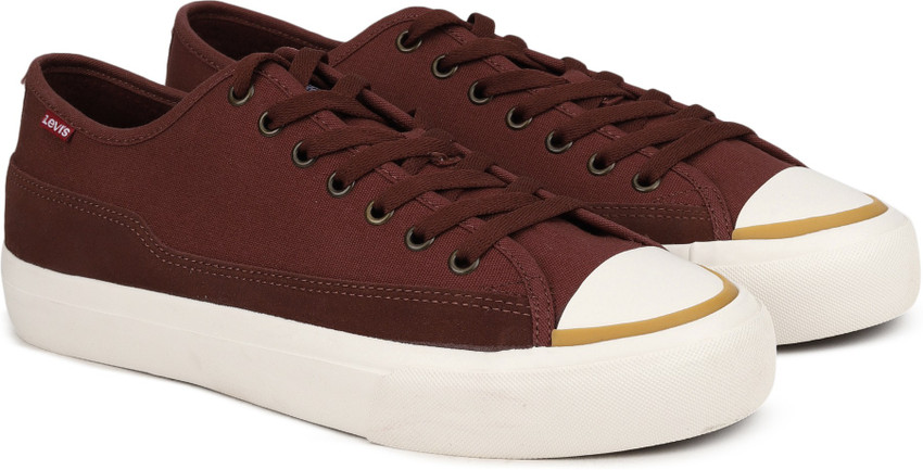 Burgundy levi shoes clearance