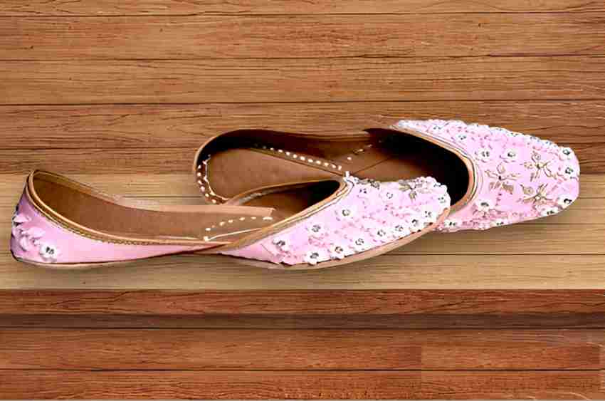 Women Punjabi Jutti Stylish And Party Wear Look Pink Punjabi Jutis For Women And Girls Footwear Party Wear For Women Buy Women Punjabi Jutti Stylish And Party Wear Look Pink Punjabi