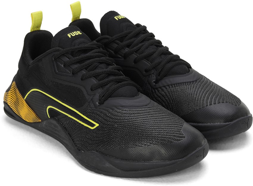 Puma black training on sale shoes