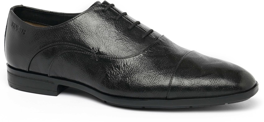 Ruosh black clearance formal shoes