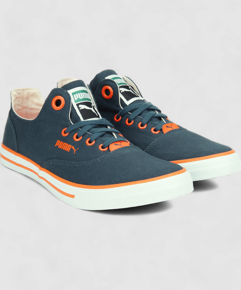 PUMA Limnos CAT 3 DP Sneakers For Men Buy Blue Wing Teal Vibrant Orange Color PUMA Limnos CAT 3 DP Sneakers For Men Online at Best Price Shop Online for Footwears