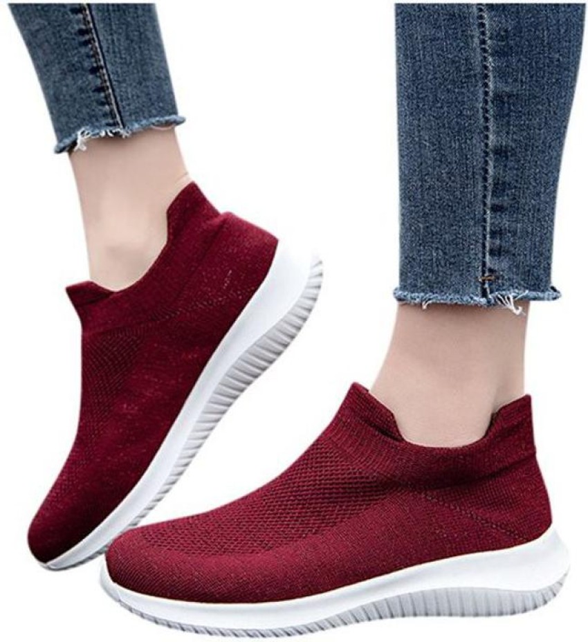 Slip on running flat sneakers shops