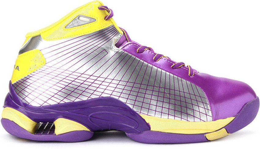 Purple white 2024 basketball shoes