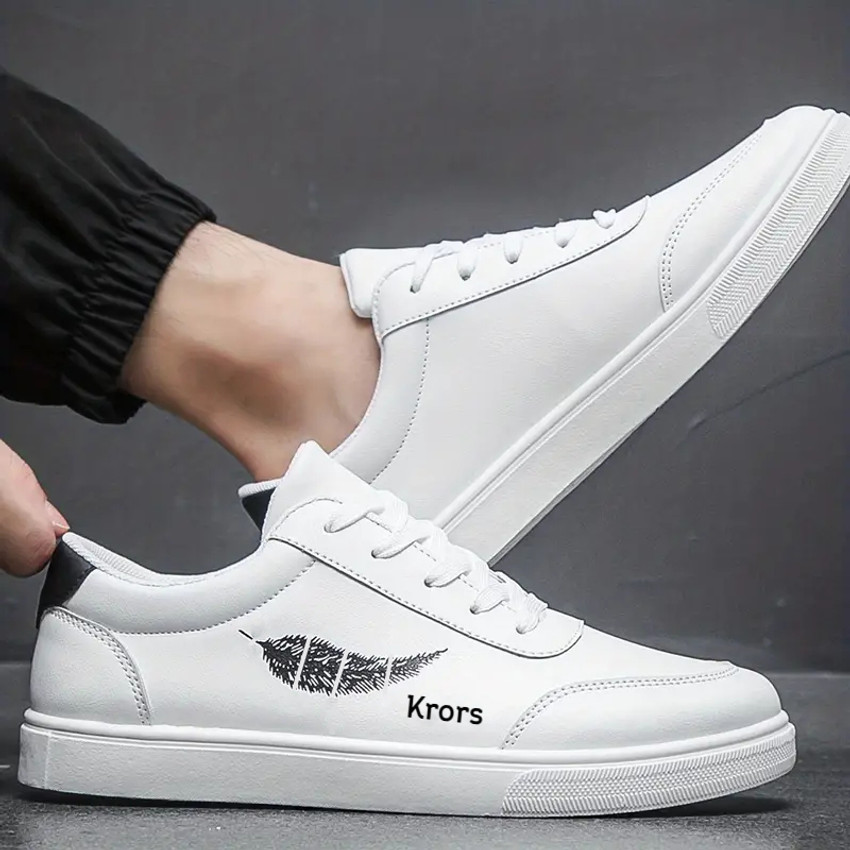 Krors Men s Lace up Sneakers Leaf Pattern Skate Shoes With Good Grip Breathable Sneakers For Men Buy Krors Men s Lace up Sneakers Leaf Pattern Skate Shoes With Good Grip Breathable Sneakers For Men