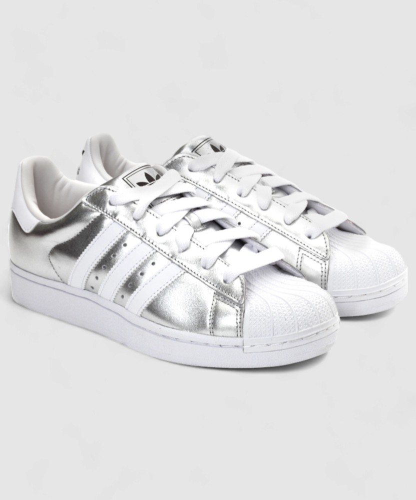 Adidas superstar 2 shops women silver