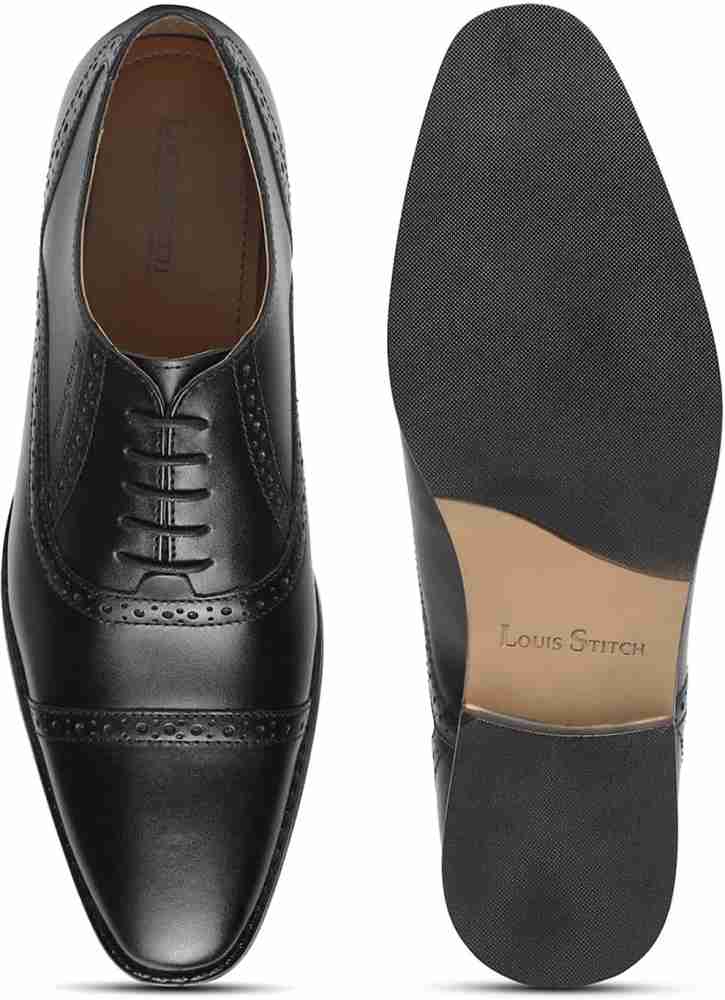 LOUIS STITCH Men's Brown Oxford Italian Leather Shoes, Louis stitch shoes  unboxing Review