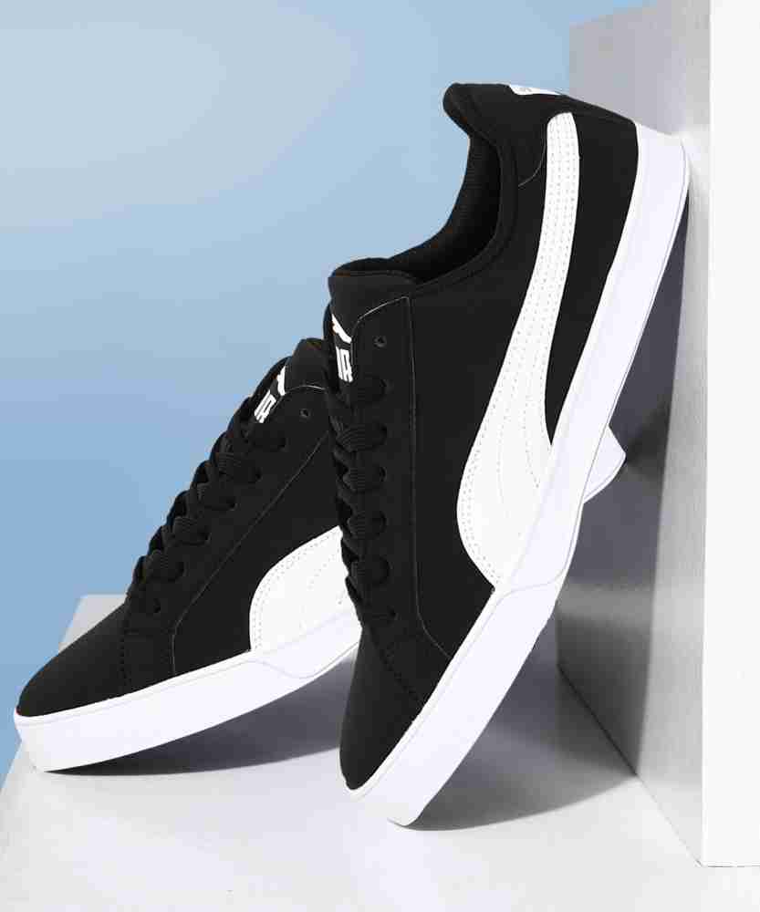 Puma smash vulc hot sale black sneakers