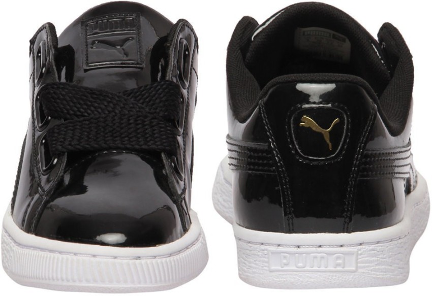 Puma basket hot sale black patent