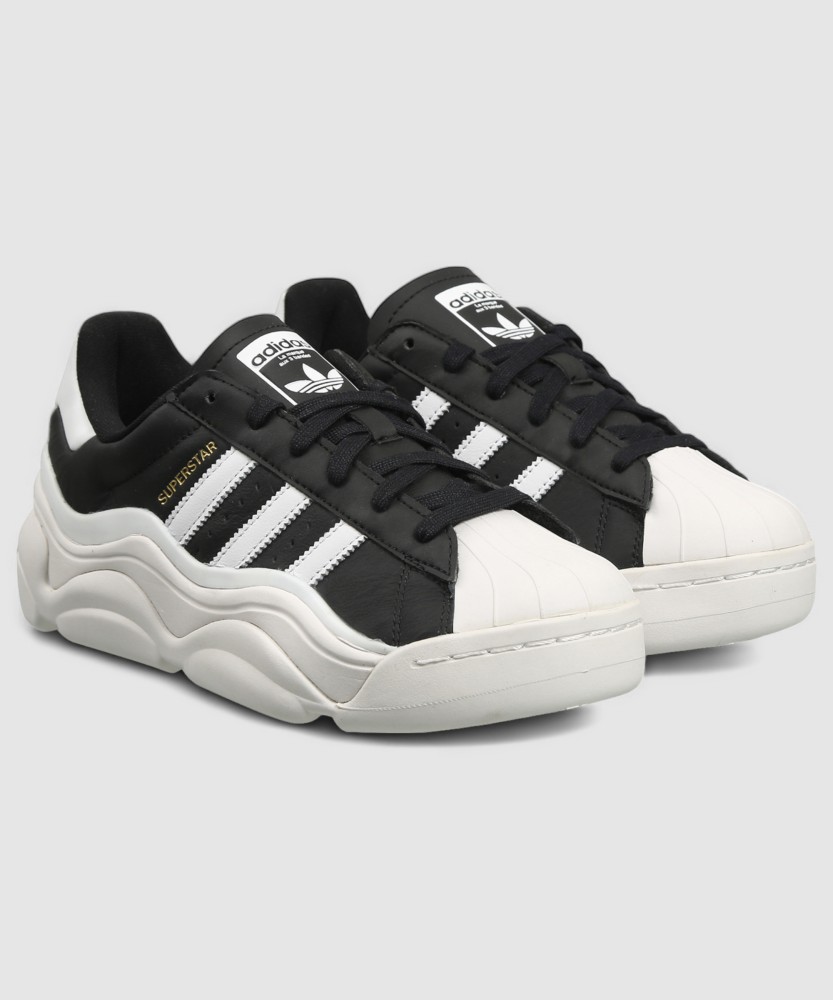 Adidas originals superstar white & black fashion trainers women