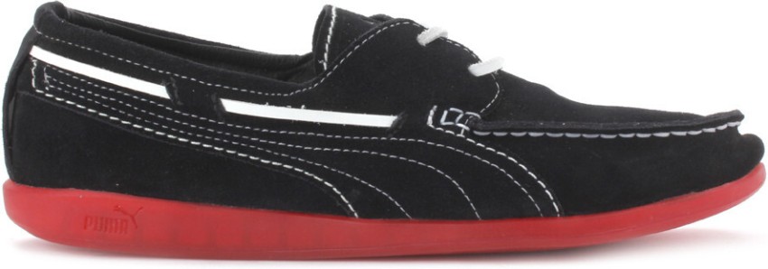 PUMA Yacht Battleship Loafers For Men Buy Black High Risk Red Color PUMA Yacht Battleship Loafers For Men Online at Best Price Shop Online for Footwears in India Flipkart