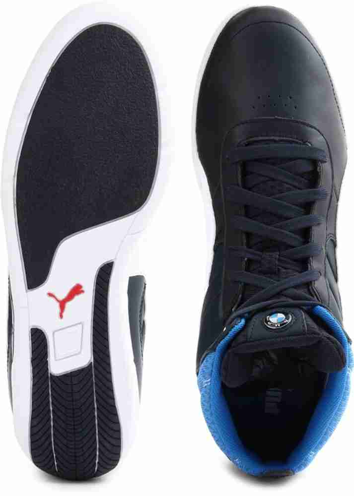 PUMA BMW MS MCH Mid Mid Ankle Sneakers For Men Buy bmw team blue white french blue Color PUMA BMW MS MCH Mid Mid Ankle Sneakers For Men Online at Best Price