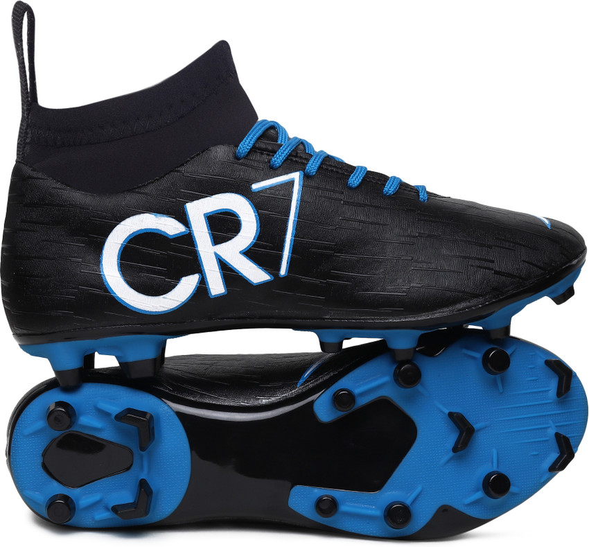 Axpro CR7 Ronaldo Black Ankle Synthetic TPU Studs Football Shoes For Men Buy Axpro CR7 Ronaldo Black Ankle Synthetic TPU Studs Football Shoes For Men Online at Best Price Shop